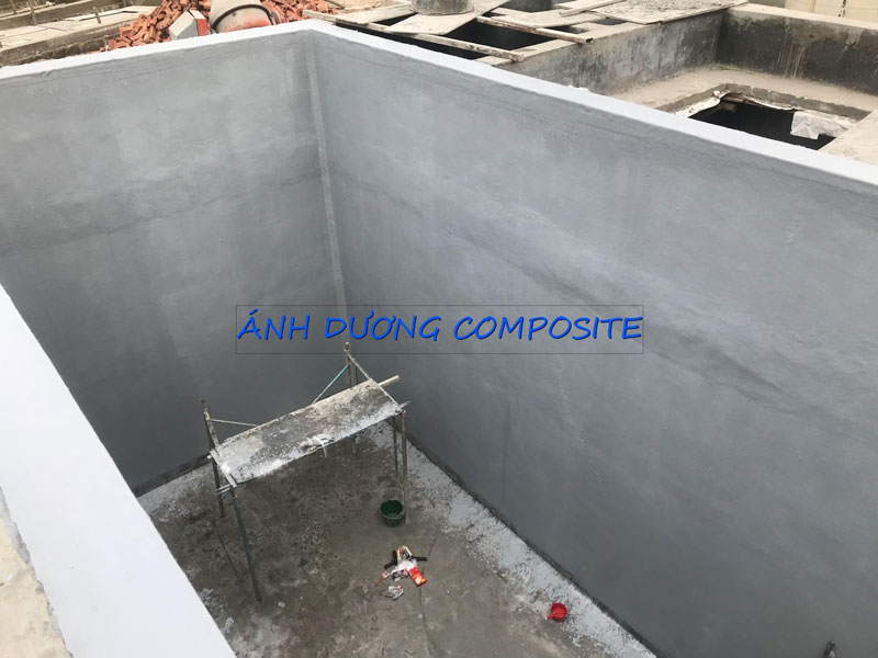bọc phủ composite cho bể bê tông chứa hóa chất