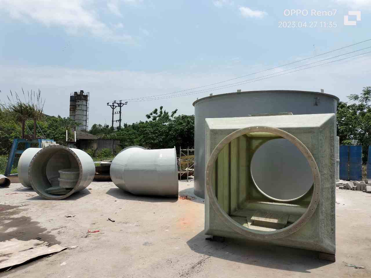 hình ảnh công trình tháp hấp thụ tại Quảng Ninh