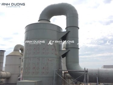 Các loại tháp scrubber xử lý khí thải có chung thành phần cấu tạo cơ bản