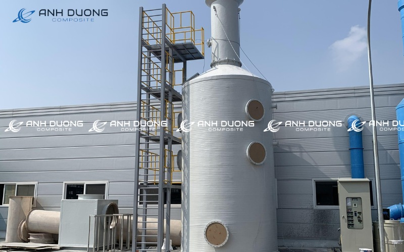 Tháp hấp thụ xử lý khí thải